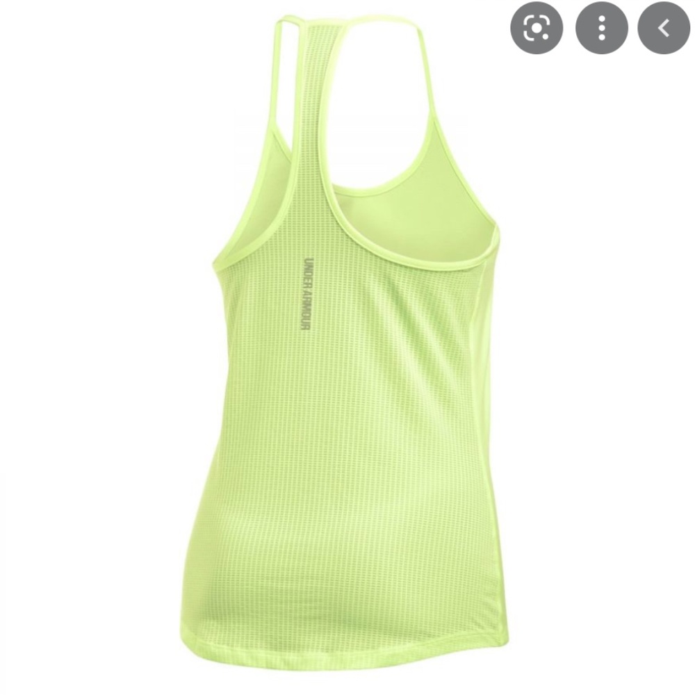 Under Armour Flyby Racing Back Tank Yellowish